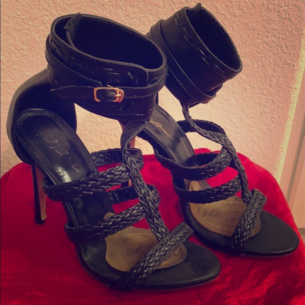 Sexy Strapped Black Heels
